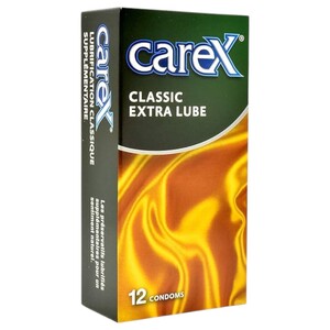 Carex Condoms Classic Extra Lube 12 Pieces