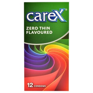 Carex Condoms Zero Thin Flavoured 12 Pieces