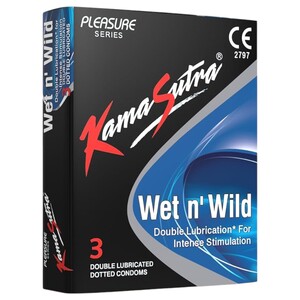 Kamasutra Condoms Wet N' Wild 3 Pieces