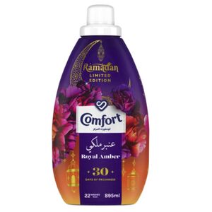 Comfort Concentrated Fabric Softener, Royal Amber, Limited Edition, 895 Ml