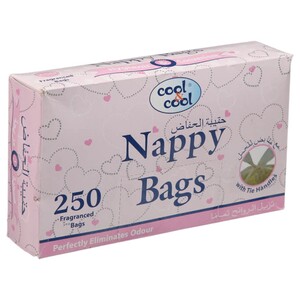 Cool & Cool Fragranced Nappy Bags 250 Pieces