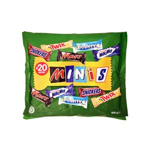 Best Of Minis Assorted Chocolate Bars 400G