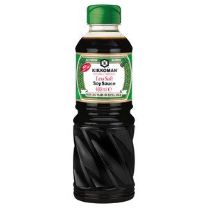 Kikkoman Soy Sauce Less Salt 480Ml
