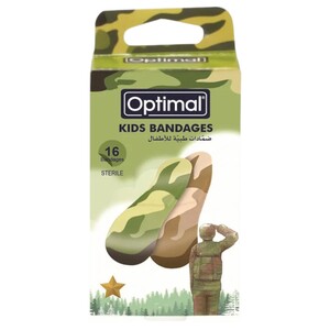 Optimal Kids Bandage Military Pattern 12 Pieces