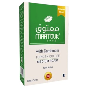 Maatouk Turkish Coffee Medium Roast With Cardamom 200G