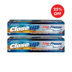 Closeup Toothpaste Fire Freeze 100Ml X2 -25% Off
