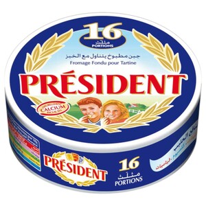 Président Fromage Fondu 16 Pieces 204G