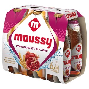 Moussy Non Alcoholic Malt Beverage Pomegranate Flavor 330Ml X6
