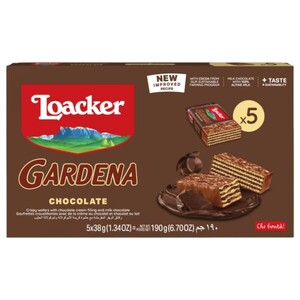 Loacker Wafer Gardena Chocolate 38G X5