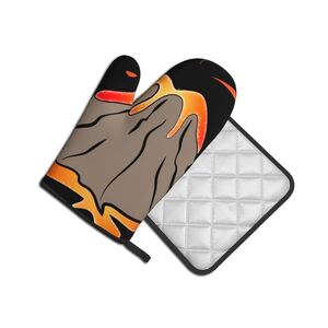Volcano Pot Holder + Oven Gloves