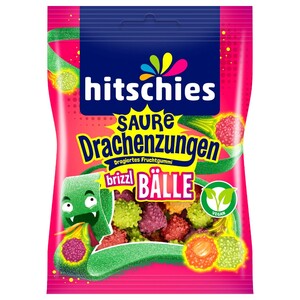 Hitschler Sour Dragon Tongues Brizzl Balls 100G