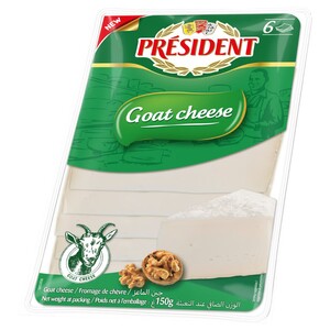 Président Goat Cheese Sliced 150G