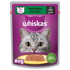 Whiskas Cat Food Tuna In Jelly 80G