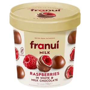 Franui Raspberries In White & Milk Chocolate 150G