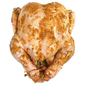 Whole Raw Chicken Marinated