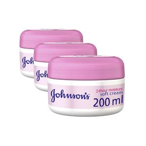 Johnson's Body Cream Soft 200 Ml 2+1 Offer Pcs