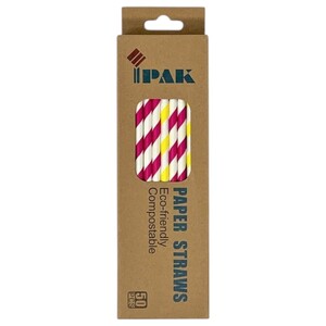 Ipak Eco-Friendly Paper Straws 50 Pieces