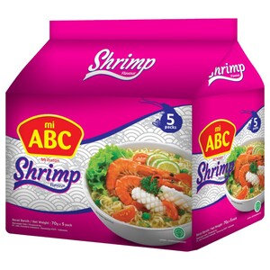 Abc Noodle Shrimp 70G X5