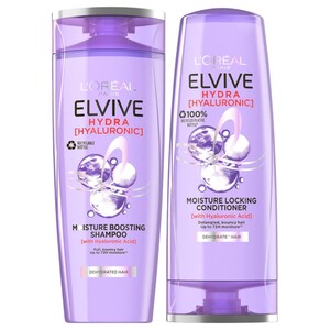 L'oreal Elvive Moisture Shampoo Hyaluron Pure 400Ml + Conditioner 360Ml