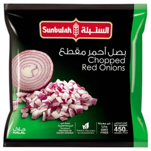 Sunbulah Chopped Red Onions 450G