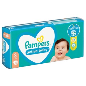 Pampers Active Baby Size 3 54 Pieces