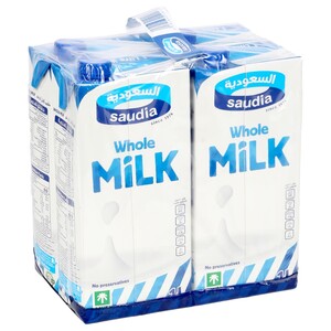 Saudia Milk Full Fat 1L X4