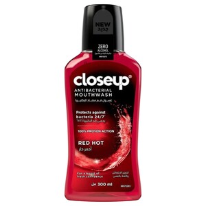 Close Up Antibacterial Mouthwash Red Hot 300Ml