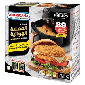 Americana Air Fryer Breaded Chicken Burger 720G