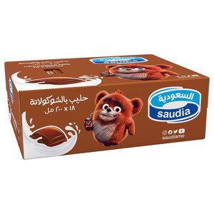 Saudia Uht Chococolate Milk 200Ml X18