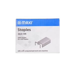 Maxi Staple Pins 26/6-5M 5000 Pcs Per Box Ki26-5M