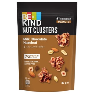 Be-Kind Nuts Clusters Milk Chocolate Hazelnut Gluten Free 80G