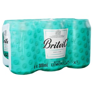 Britvic Bitter Lemon Can 300Ml X6