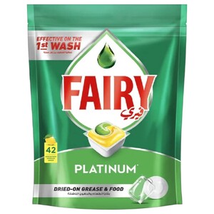 Fairy All In One Automatic Dishwasher Capsule Lemon 42 Pieces