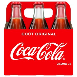 Coca Cola Glass Bottle 250Ml X6