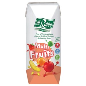 Al Rabie Juice Fortified Nectar Multi Fruits 120Ml