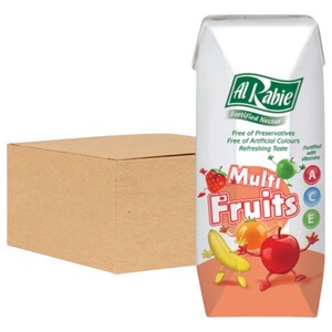 Al Rabie Juice Fortified Nectar Multi Fruits 120Ml X24