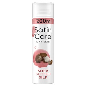 Gillette Satin Care Shaving Gel Dry Skin Shea Butter Milk 200Ml