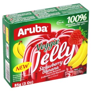 Aruba Jelly Strawberry & Banana Veggie 85G