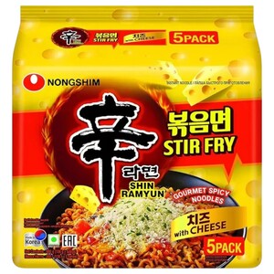 Nongshim Shin Ramyun Gourmet Spicy Noodles With Cheese 136G X5