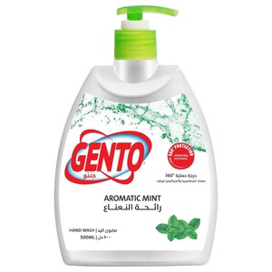 Gento Handwash Aromatic Mint Green 500Ml