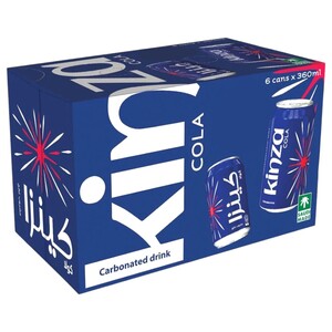 Kinza Carbonated Drink Cola 360Ml X6