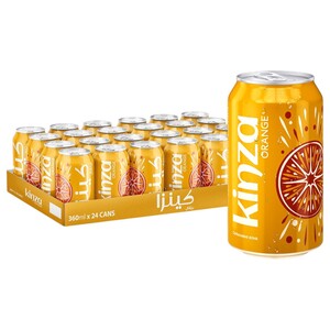 Kinza Carbonated Drink Orange 360Ml X24