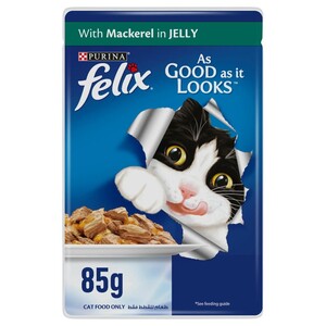 Felix Cat Food Adult Mackerel In Jelly 85G