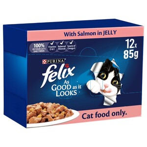 Felix Cat Food Salmon In Jelly 85G X12