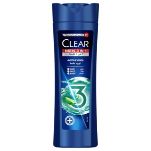 Clear Men Shampoo 3 In 1 Active Cool 400Ml