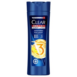 Clear Men Shampoo 3 In 1 Active Fresh 400Ml