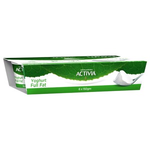 Activia Yogurt Full Fat 150G X6