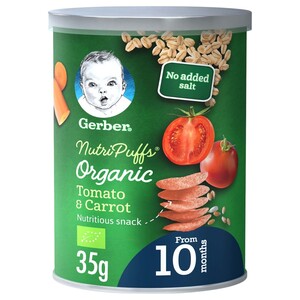 Gerber Puffs Organic Tomota & Carrot 35G