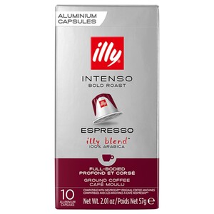 Illy Intenso Bold Roast Espresso Coffee 10 Capsules