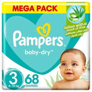 Pampers Regular Diapers Mainline Mega Pack Size 3 68 Pieces